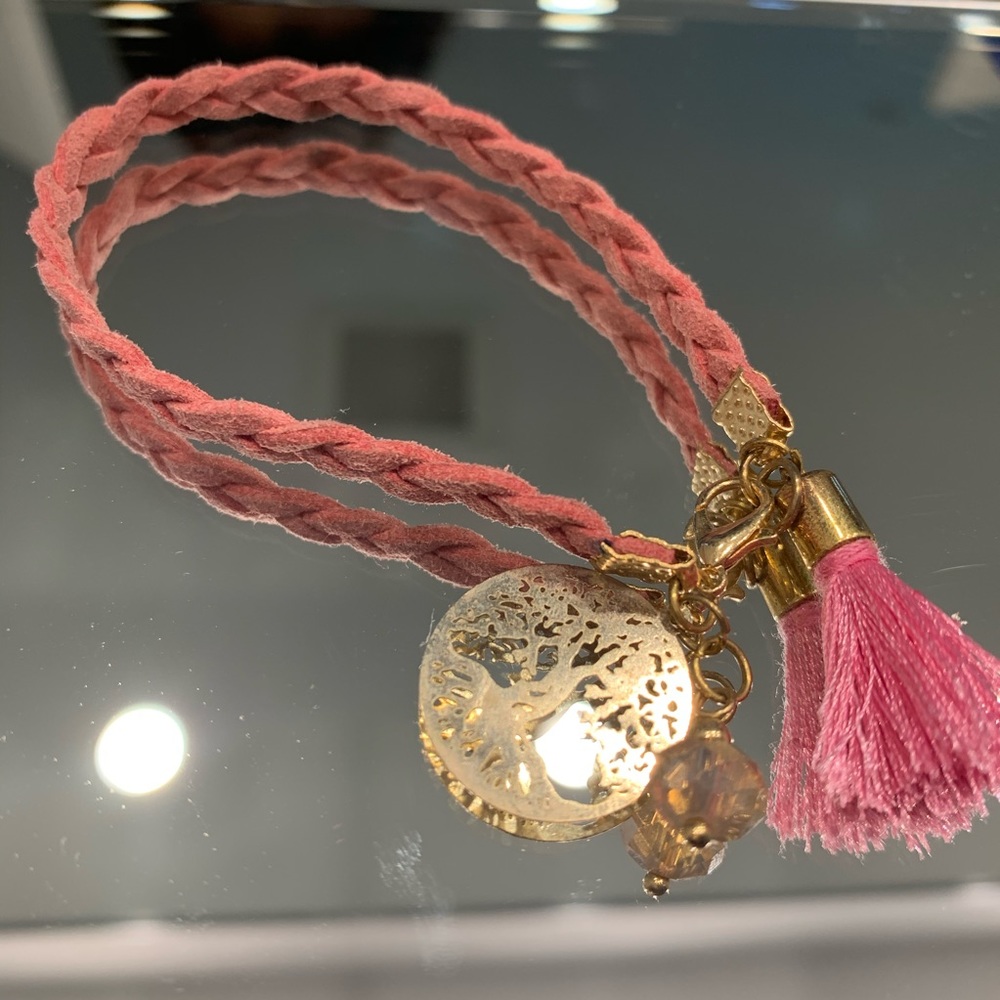 pink bracelet